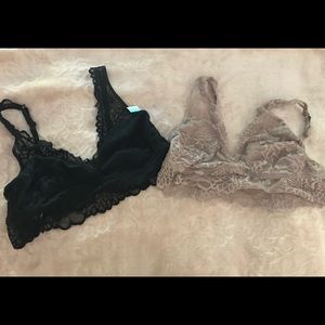 Victoria’s Secret PINK lace bras 38B